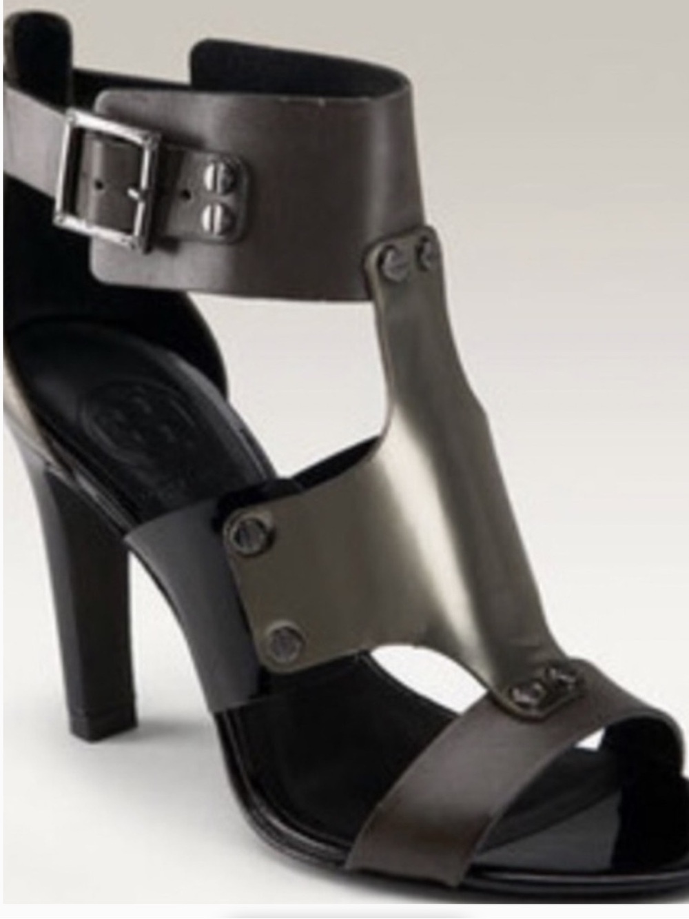 Tory Burch 'Teagen' Patent Metal Gladiator Sandals